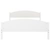 vidaXL Bed Frame without Mattress White Solid Pine Wood 140x200cm