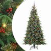 vidaXL Artificial Hinged Christmas Tree Green 240 cm PE and PVC