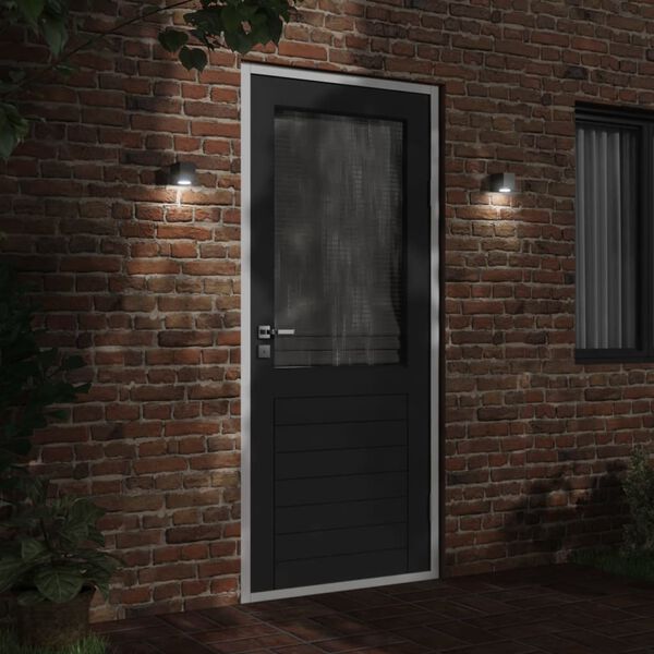 vidaXL Outdoor Wall Light Black Die-cast Aluminium