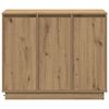vidaXL LED Sideboard Artisan Oak 90 x 32 x 75 cm Engineered Wood