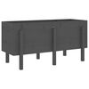 vidaXL Garden Raised Bed Grey 121x50x57 cm Solid Wood Pine