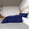 vidaXL Duvet Cover Set Navy Blue 260x240 cm Cotton