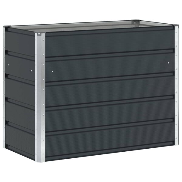 vidaXL Planter Anthracite 100 x 50 x 77 cm Galvanised Steel