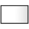 vidaXL LED Bathroom Mirror Grey 60x8.5x37 cm Acrylic