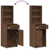 vidaXL Dressing Table Set with Drawer 2 pcs Brown oak 50 x 41 x 135 cm