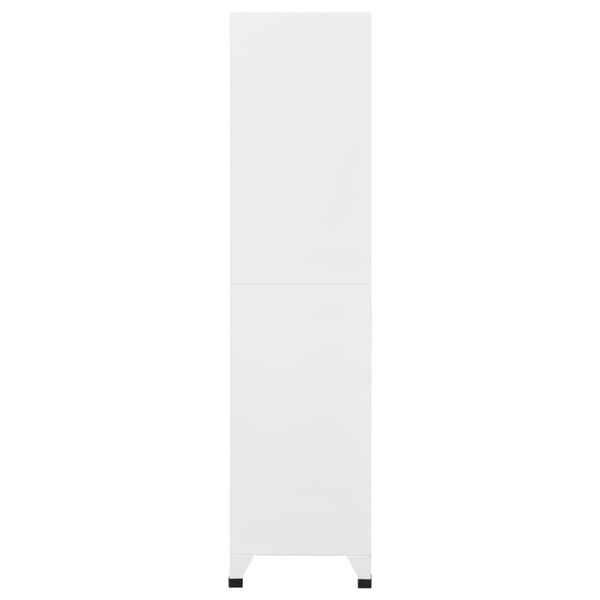 vidaXL Locker Cabinet Light Grey and Dark Grey 90x40x180 cm Steel