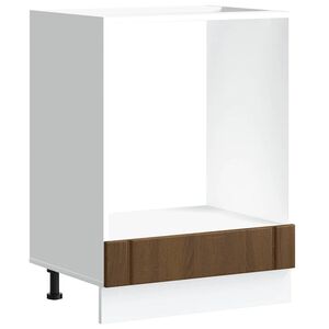 vidaXL Oven Cabinet Lucca Brown Oak Engineered Wood