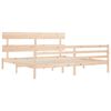 vidaXL Bed Frame without Mattress Super King Size Solid Wood