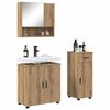vidaXL Bathroom Furniture Set with Drawer with Door 3 pcs Artisan Oak