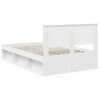 vidaXL Bed Frame with Headboard White 120 x 190 cm Solid Pine Wood