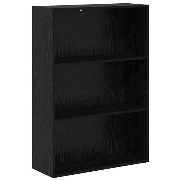 vidaXL Bookshelf Black Oak 80 x 30 x 114 cm Engineered Wood