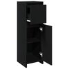 vidaXL Bathroom Cabinet Black Oak 30 x 30 x 95 cm Engineered Wood