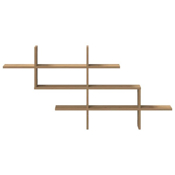 vidaXL Wall Shelf Artisian Oak 124.5x18x60.5 cm Engineered Wood