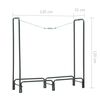 vidaXL Firewood Rack Anthracite 120x35x120 cm Steel
