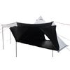 vidaXL Family Tent Tipi 8-Person White Blackout Fabric Waterproof