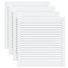vidaXL Cabinet Doors Louvred Design 4 pcs White 61.5x59.4 cm Solid Wood Pine