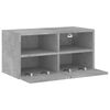 vidaXL TV Wall Cabinet Concrete Grey 60x30x30 cm Engineered Wood