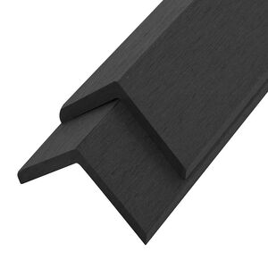 vidaXL 5 pcs Decking Angle Trims WPC 170 cm Black