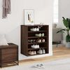 vidaXL Shoe Cabinet Brown Oak 60x35x70 cm Engineered Wood