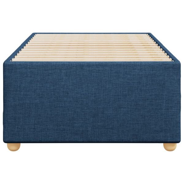 vidaXL Bed Frame without Mattress Blue 100x200 cm Fabric