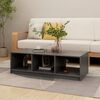 vidaXL Coffee Table Grey 110x50x34 cm Solid Pinewood