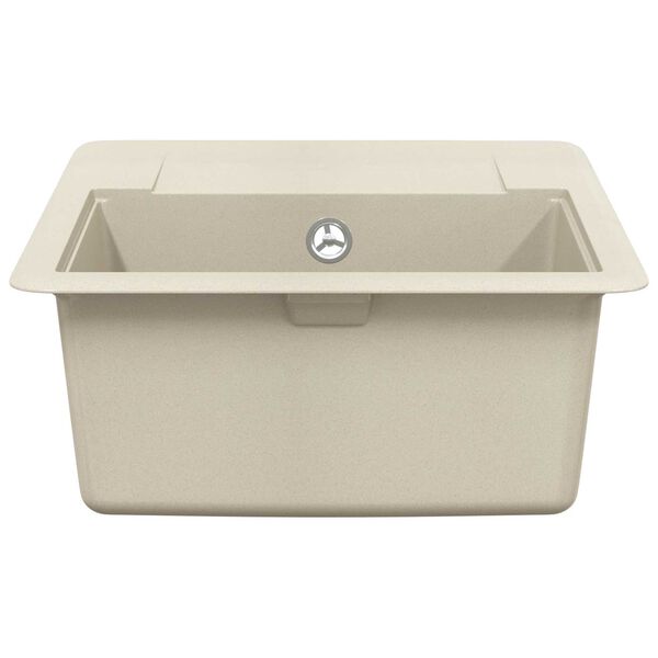 vidaXL Sink Beige 560 x 460 mm 80% Quartz and 20% Resin
