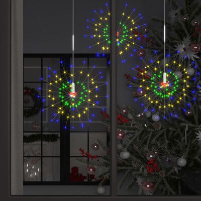 vidaXL Outdoor Christmas Firecrack Lights 10pcs Multicolour 20cm1400LEDs