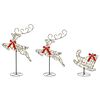 vidaXL Christmas Reindeer with Sleigh 3 pcs 72 LEDs Warm White
