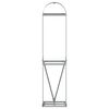 vidaXL Log Holder Light Grey 40x45x170 cm Galvanised Steel