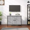 vidaXL TV Cabinet with Doors Grey Sonoma 60x35x45 cm Engineered Wood