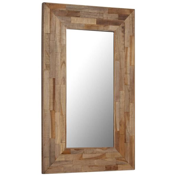vidaXL Mirror Reclaimed Teak 50x80 cm