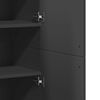 vidaXL Highboard Black 80x35x180 cm Engineered Wood