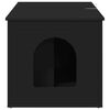 vidaXL Cat House Black 85 x 55 x 50.5 cm Engineered Wood