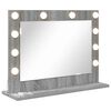 vidaXL Vanity Mirror Grey Sonoma 60 x 45 x 18 cm Rectangular