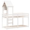 vidaXL Bunk Bed without Mattress White 75x190 cm Small Single Solid Wood Pine