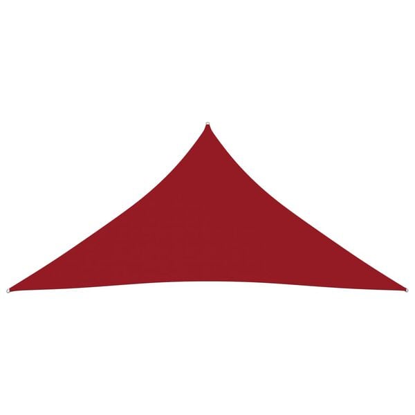 vidaXL Sunshade Sail Oxford Fabric Triangular 3.6x3.6x3.6 m Red