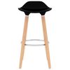 vidaXL Bar Chairs 2 pcs Black