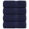 vidaXL Guest Towels "FROGN" 4 pcs Navy Blue 30x50 cm 360 gsm
