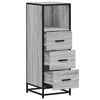 vidaXL Bathroom Cabinet Grey Sonoma 35x37.5x100 cm Engineered Wood