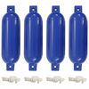 vidaXL Boat Fenders 4 pcs Blue &Oslash; 14x50 cm PVC