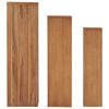 vidaXL 3 Piece Plant Stand Set Solid Teak Wood