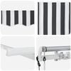 vidaXL Retractable Awning Anthracite and White 300 x 200 cm