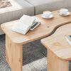 vidaXL Coffee Table 2 pcs Natural Solid pine wood
