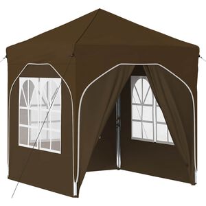 vidaXL Pop-up Party Tent 192 x 192 x 245 cm Taupe