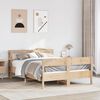 vidaXL Bed Frame without Mattress 150x200 cm King Size Solid Wood Pine