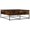 vidaXL Coffee Table Smoked Oak 100x99x40 cm Engineered Wood