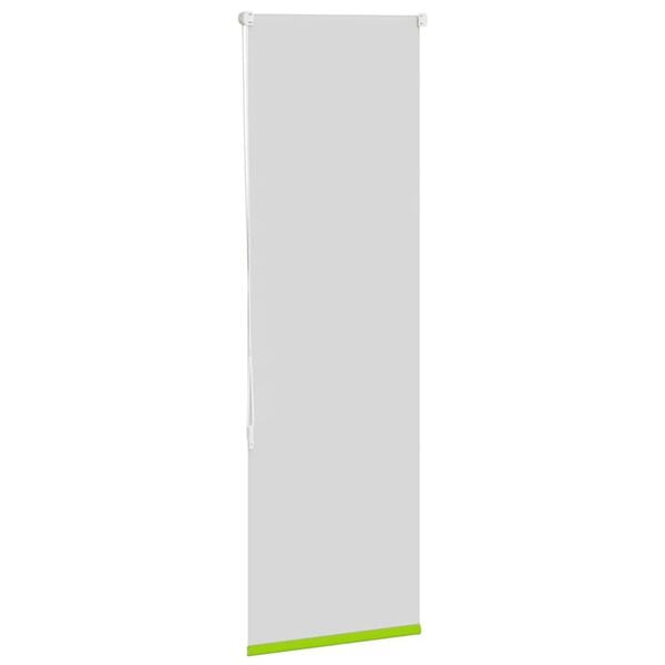 vidaXL Roller Blind Blackout Leaves Green 40x150 cm Fabric Width 35.7 cm Polyester