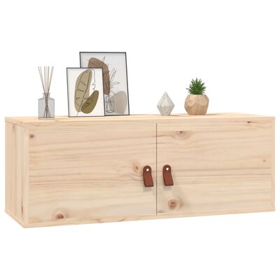 vidaXL Wall Cabinet 80x30x30 cm Solid Wood Pine