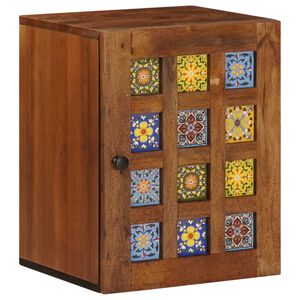 vidaXL Bathroom Hanging Cabinet with Storage Walnut 38 x 33 x 48 cm
