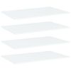vidaXL Bookshelf Boards 4 pcs White 80x50x1.5 cm Engineered Wood
